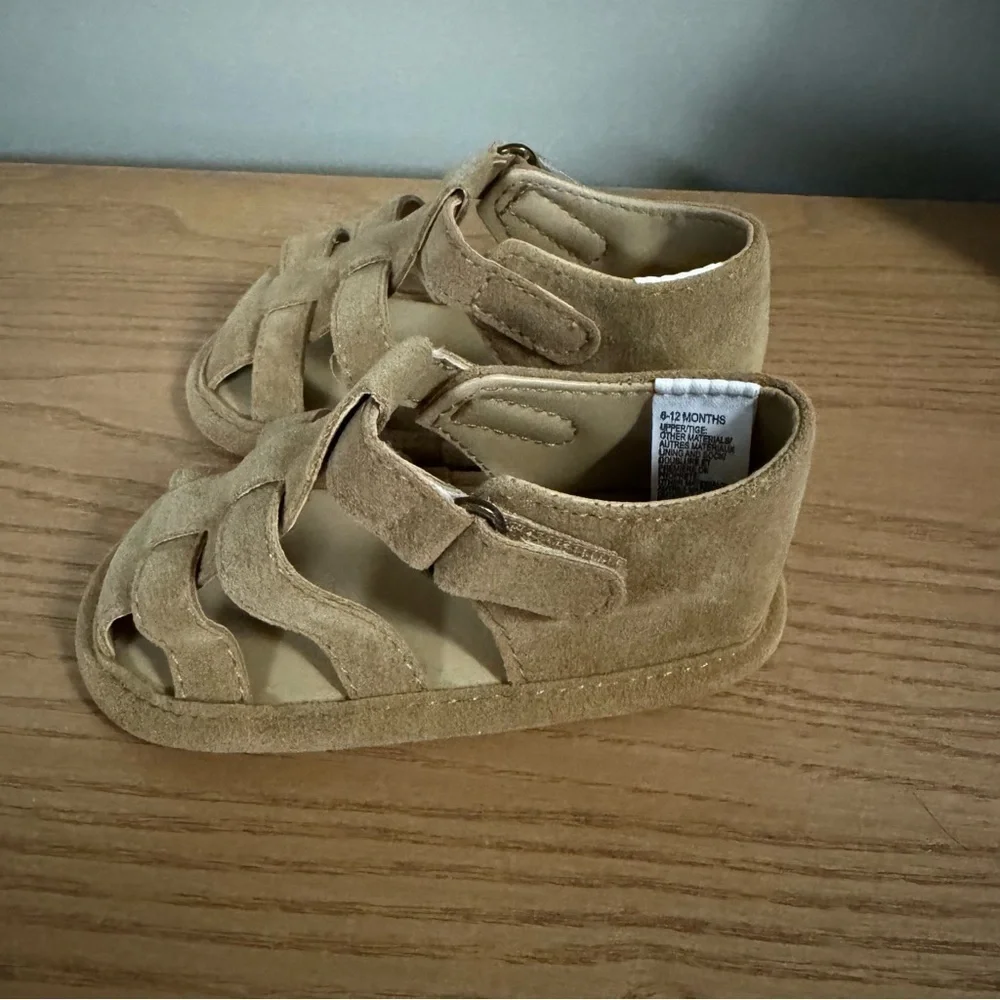 Janie and Jack Tan Sandals Size 6-12 Months